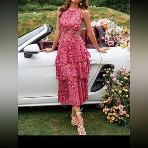 SHEIN Cut-out Floral dress- size medium